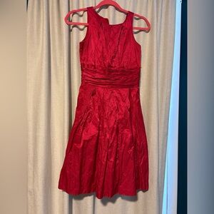 Anthropologie Plenty Frock Red Sleeveless Dress Size 0